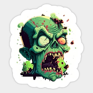 green zombie Sticker